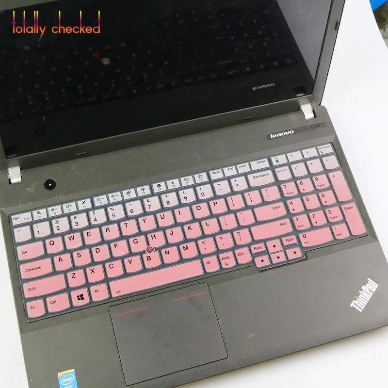 Для lenovo ThinkPad P51S P52S E590 E580 E585 T570 T580 T590 L580 15,6 ''Обложка клавиатуры для ноутбука клавиатура протектор - Цвет: fadepink