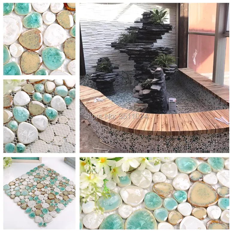 piscina primavera quente mosaico de azulejos backsplash