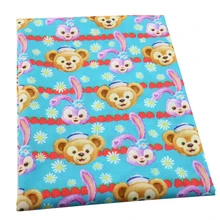 Давид аксессуары 50*145 см мультфильм лоскутное полиэстер хлопок ткань для ткани Дети Домашний текстиль для шитья куклы тильда, c3115