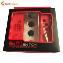 Homereally мягкий силиконовый Кепки Стик против скольжения чехол кожи гвардии для левой и правой Nintendo переключатель радость-con контроллер