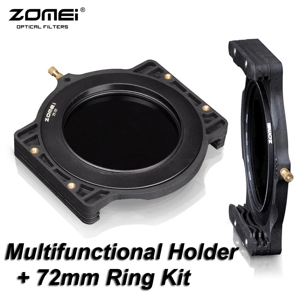

ZOMEI Filter Holder + 72-72mm Adaptor Ring for Cokin Z-Pro Lee Tiffen Hitech Kood Singh-Ray 4x5" 4x5.65" 4x6" 100x100 100x150 mm