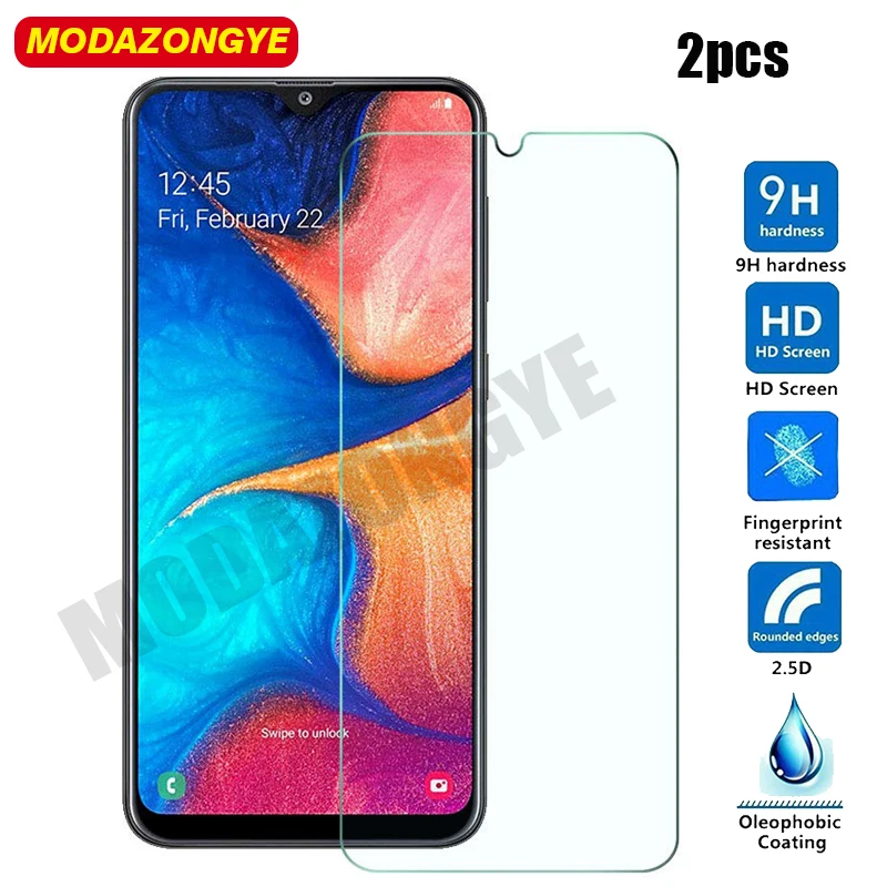 

2 pcs Tempered Glass For Samsung Galaxy A20 Screen Protector For Samsung A20 2019 A205F A205 SM-A205F GalaxyA20 Glass Film 6.4