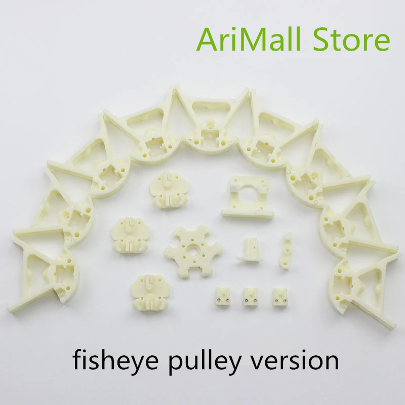 

3D printing plastic molding parts kit fisheye version Kossel rail pulley corner/carriage kit Delta