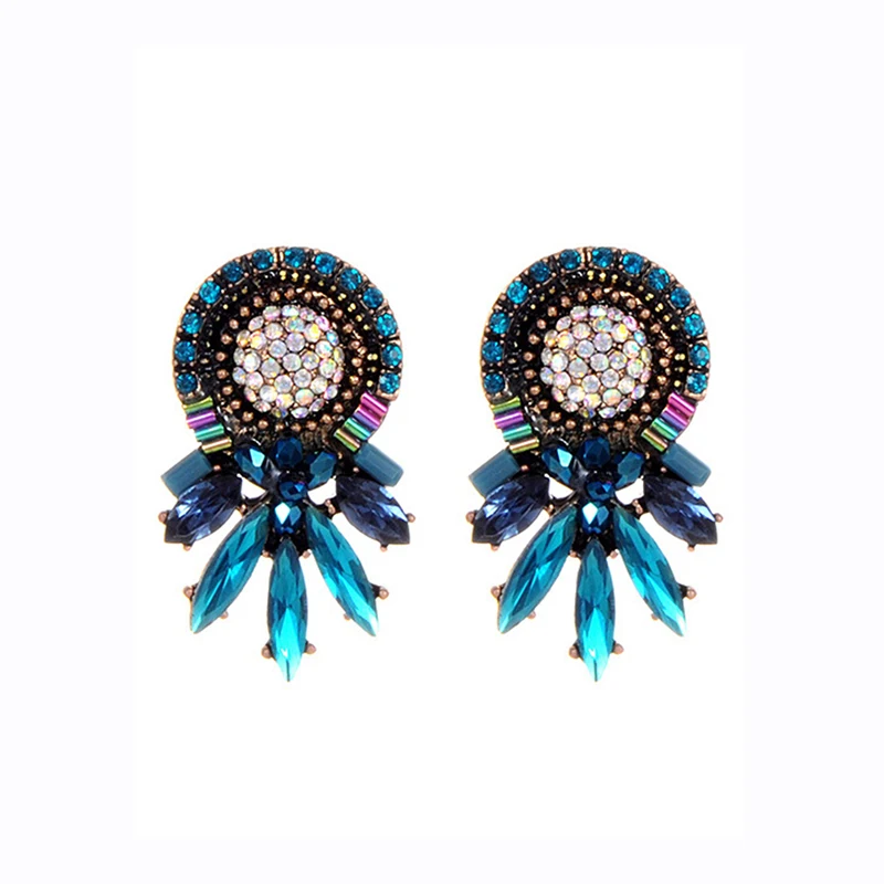 

ZHINI Special Designer Multicolored Bohemian Hot Sale Cheap Wholesale Stud Earrings Women Good Quality Vintage Jewelry Wholesale