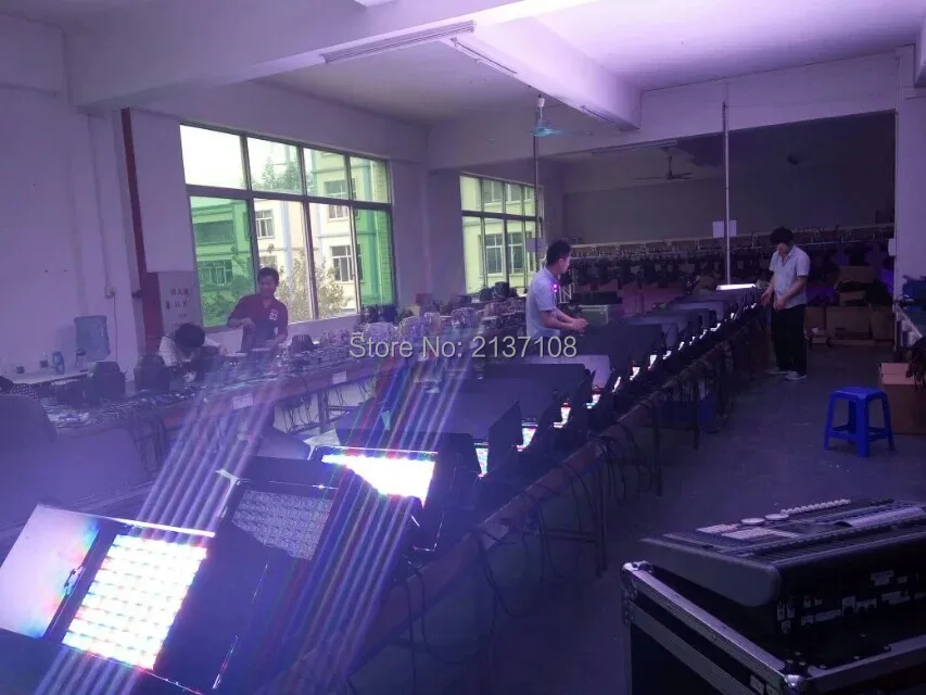 108*3 Вт Baustrahler светодиодный сценический театральный освещение dmx 512 DJ лампа для фоновой подсветки диско ТВ шоу концертное строительство наземная