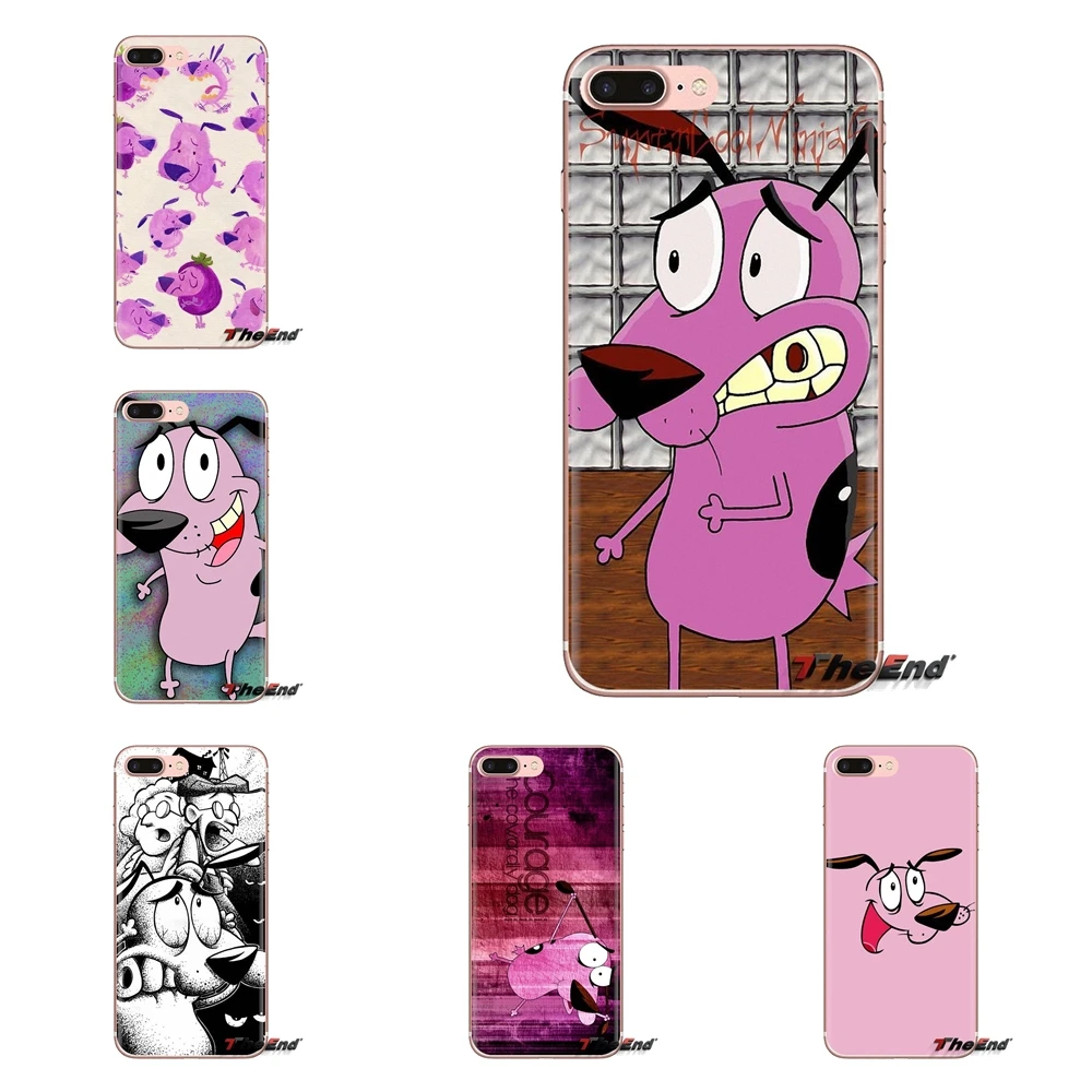 

Cartoon Courage The Cowardly Dog For iPod Touch Apple iPhone 4 4S 5 5S SE 5C 6 6S 7 8 X XR XS Plus MAX Transparent Soft Bag Case