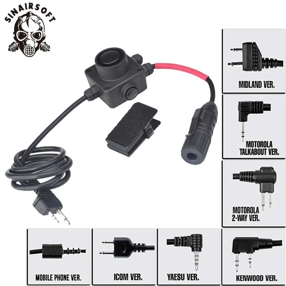 

SINAIRSOFT Z-TAC Z134 Tactical Headset Accessorie Z TAC Element Airsoft Hunting Tactical COMBAT Series Push-to-Talk Assembly