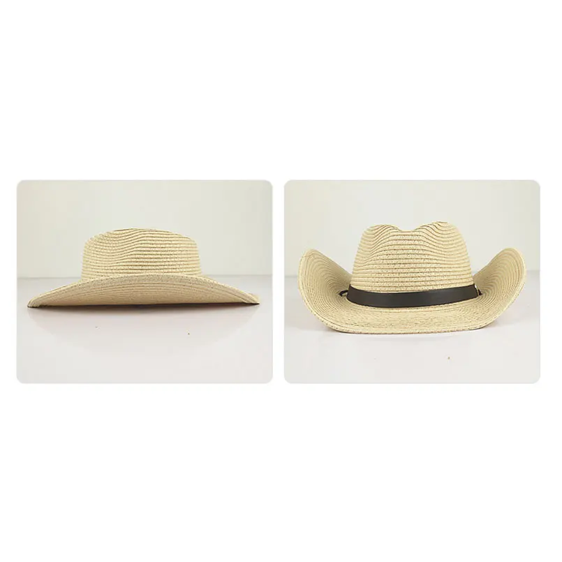 Модная мужская фетровая ковбойская соломенная для мужчин Летняя Пляжная