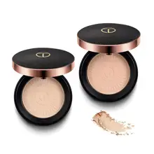 Фирменный Натуральный Порошок для лица минеральные основы контроль масла Осветляющий отбеливающий консилер макияж прессованная пудра со спонжем