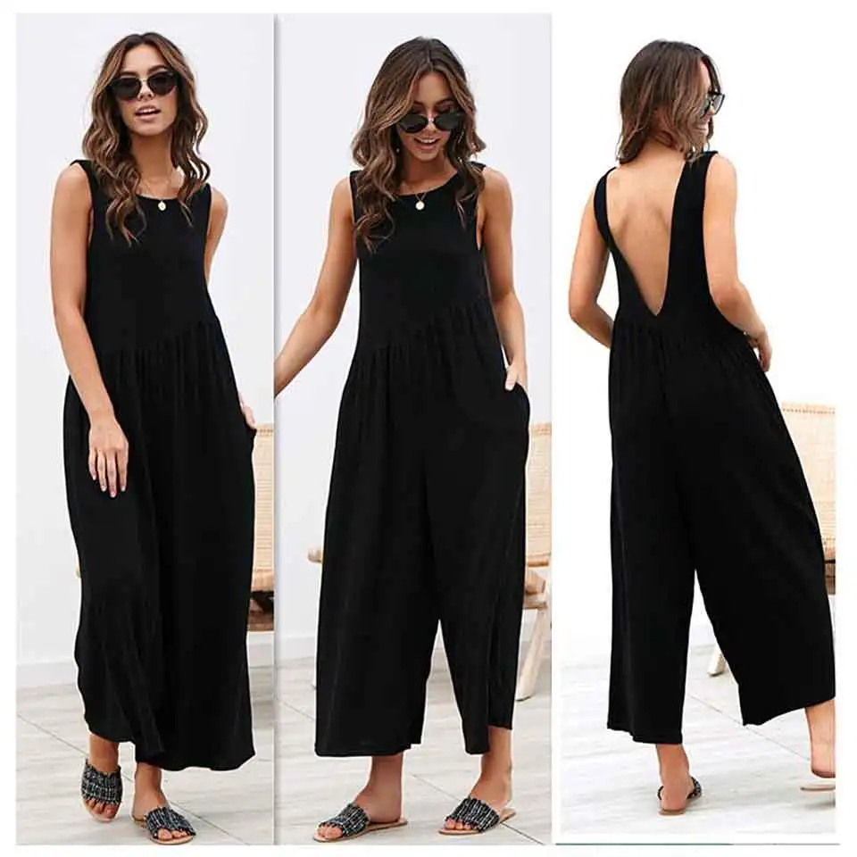 Casual Jumpsuit Women Clothing 2019 Long Sleeve Office Ladies Belted Jumpsuits (12)