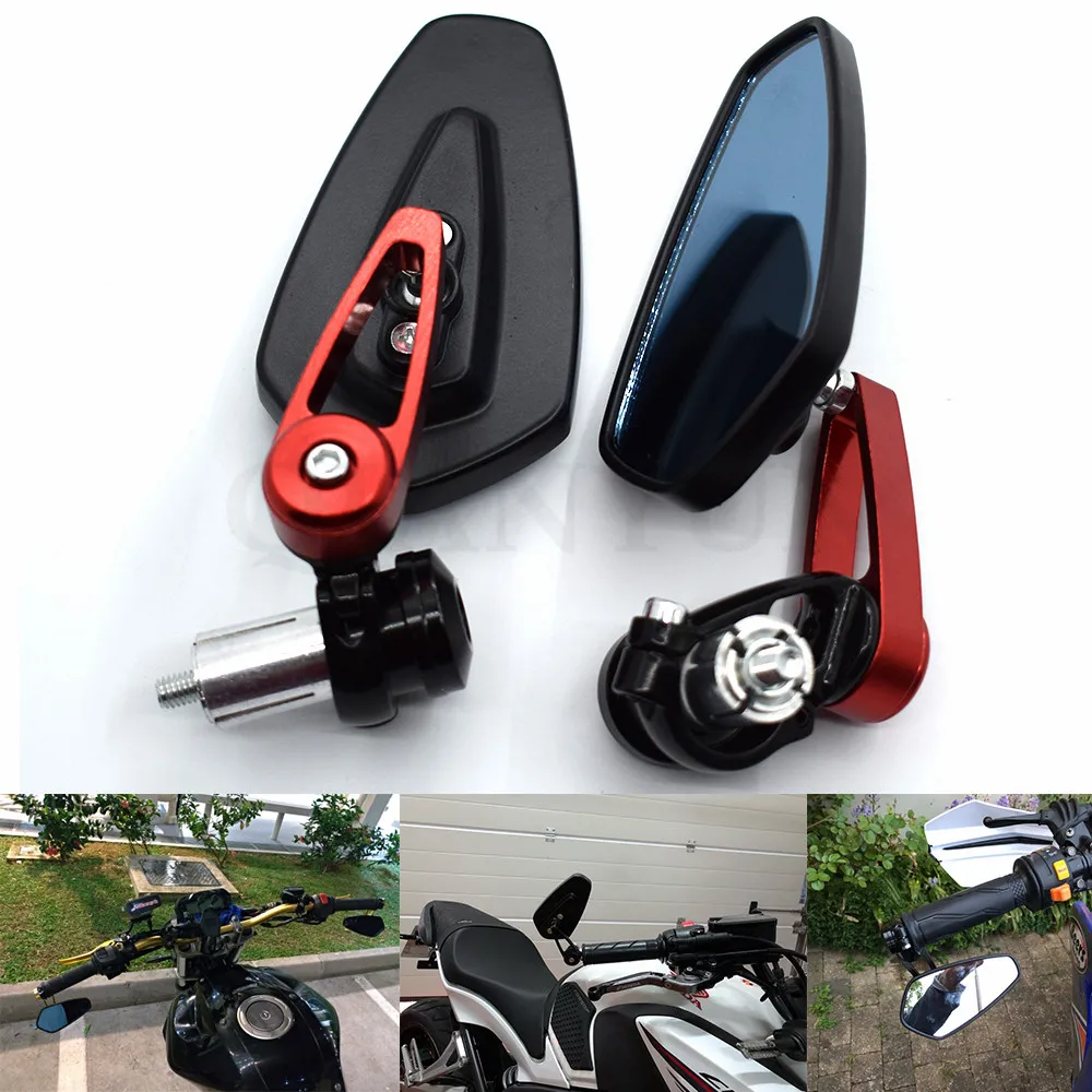 

for Handlebar grips Rearview Side Mirror Motorcycle Mirror for kawasaki suzuki honda yamaha KTM Ducati BMW Aprilia Triumph