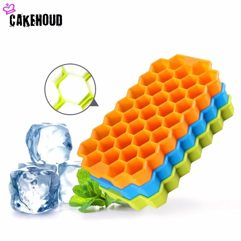 

Silica Gel Honeycomb Ice Cream Maker Form DIY Pops Mould Popsicle Molds Yogurt Ice Box Fridge Treats Freezer Ice Cream Tools