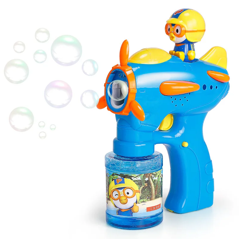 Высокое качество Pororo Bubble воздуходувка машина игрушка Дети мыло вода пузырь пистолет мультфильм водяной пистолет подарок для детей