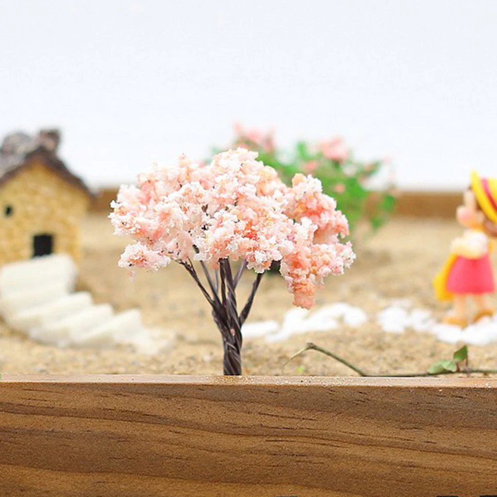 1/12 Dollhouse Miniature Tree Plants For Fairy Garden Decoration Accessory (4PCS)