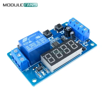 

DC 12V 10A Digital LED Delay Relay Multifunction Trigger Time Timer Circuit Control Cycle Switch PLC Module For Motor