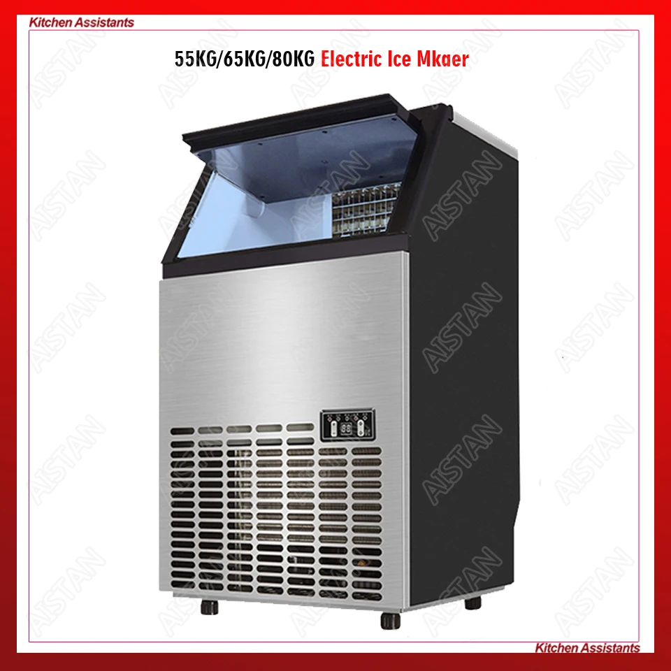 HZB50/60/80 HOT 55/65/80kgs/24H Automatic ice Maker, Household ice cube