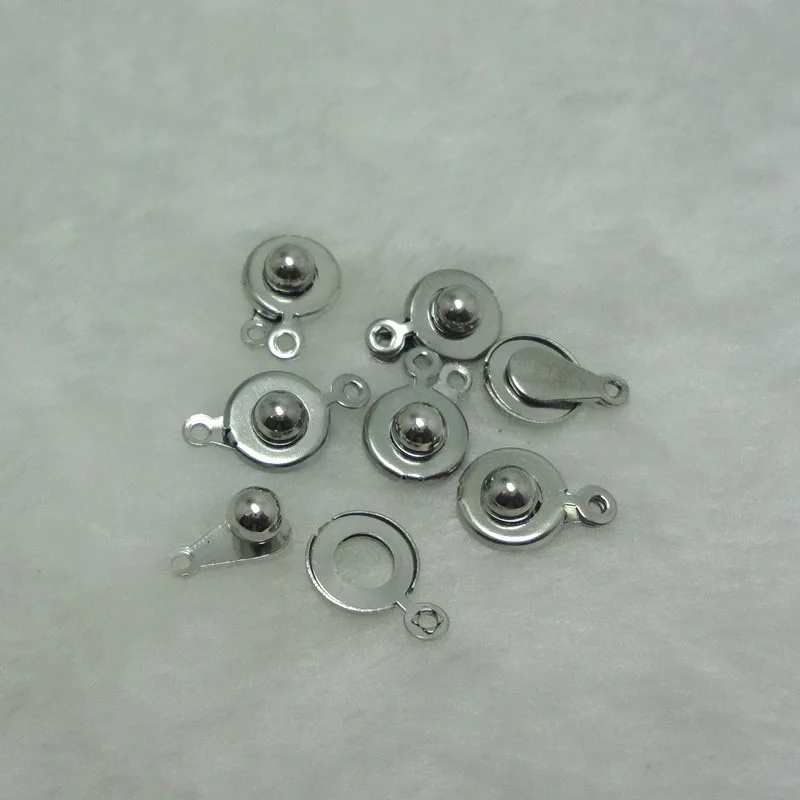 necklace clasps connector snap fastener jewelry making leather cord metal chains pendants crimps