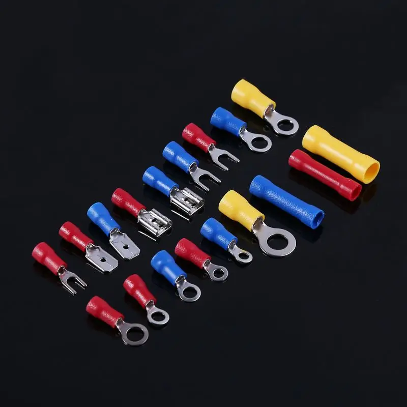 

1200 Pcs/Set 18 Types Red/Blue/Yellow Crimp Terminals Assortment Lugs Cable Wire Connector For Automobile Application