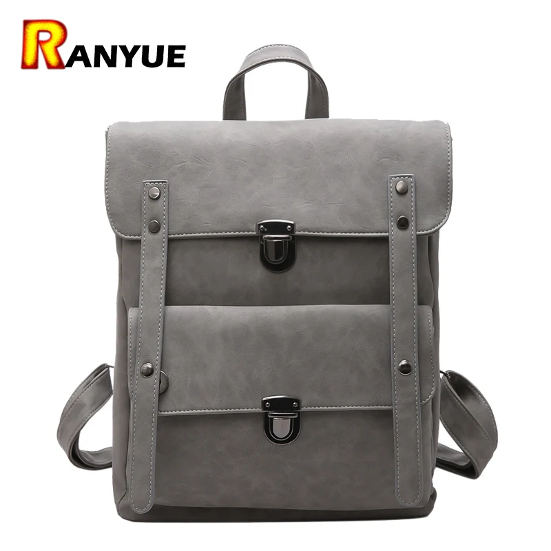 Famous Brand Backpack Women Backpacks Fashion PU Leather Mochila