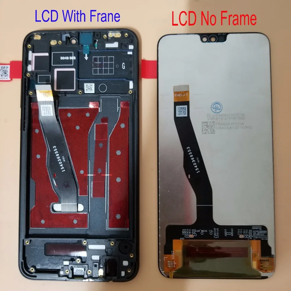 With Frame Display 6.5" For Huawei Honor 8X JSN L21 LCD Display Touch