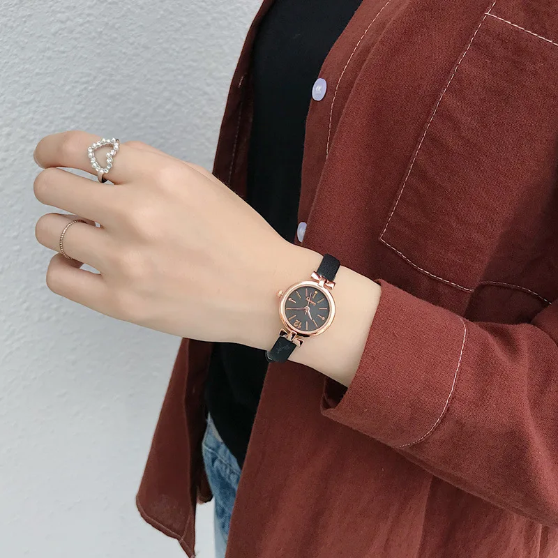 Elegant Ladies Dress Wristwatches Small Women Fashion Watches Luxury Casual Bow-Knot Case Female Quartz Leather Clock