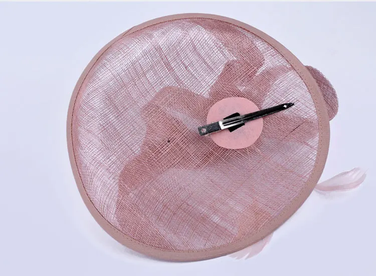 High Quality Hair-Fascinators Bow Feathers Hats For Wedding Mother Of The Bride Hats Hoed Voor Bruiloft Vrouwen SQ008