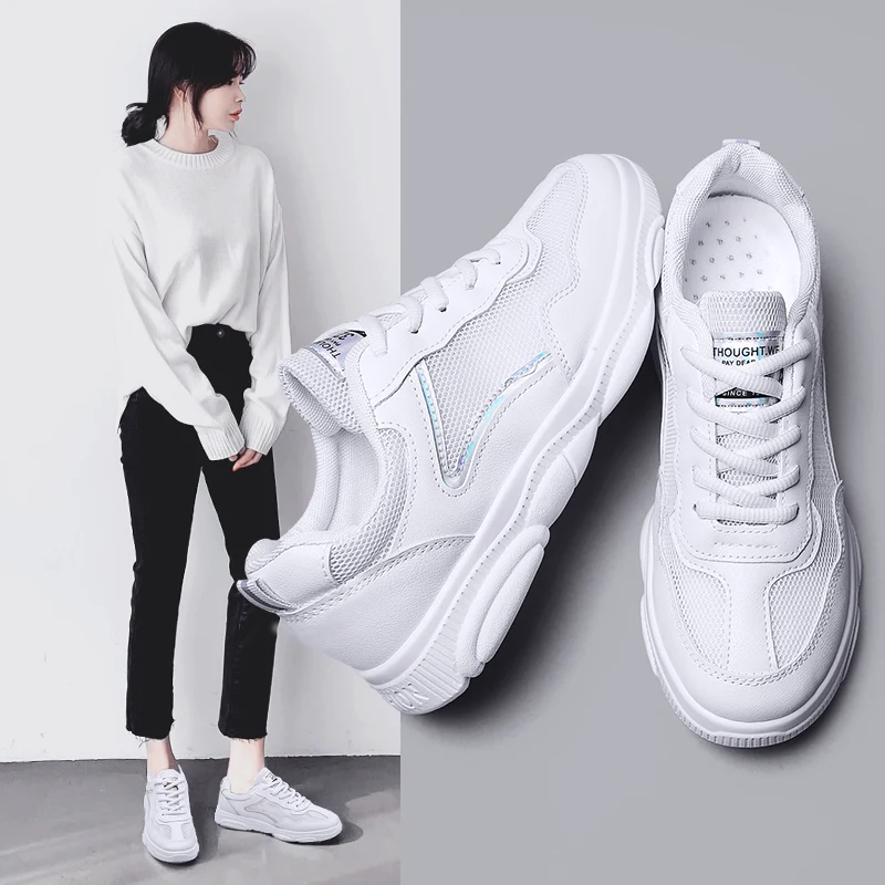 

Fashion Sneakers Women Shoes New 2019 Platform Shoes Women Flats Female Chunky Sneakers Walking Shoes yonggex2