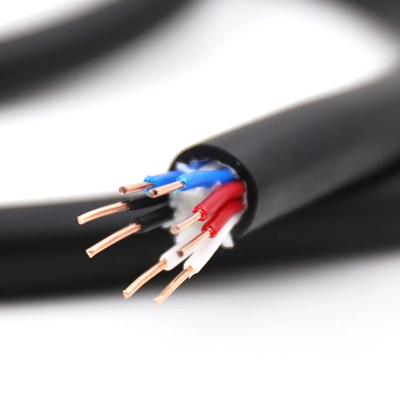 Free shipping 8 Core OFC bulk spaker cable Audiophile Solid OFC Pure Copper Speaker cable on
