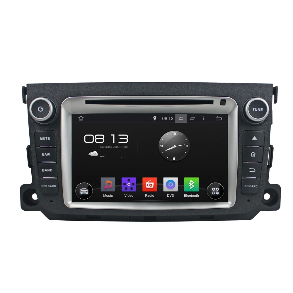 Top Android 8.0 octa core 4GB RAM car dvd player for BENZ SMART 2011-2012 ips touch screen head units tape recorder radio gps 1