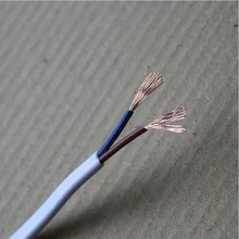 Тонкий Медный национальный стандарт нестандартный мягкий провод RVV Двухъядерный 2X0,75 обшивка провода кабель