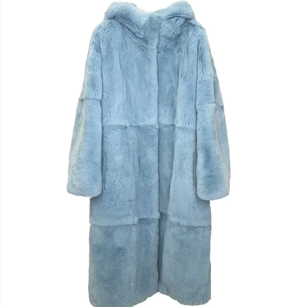 Or Soft Npi 90122d Fourrure De Naturel Mode Conception Touch Lapin Femmes Veste Lâche Rex Ciel pu Hiver Réel Chaude D'hiver Manteau Épaisse TAUHnqOH