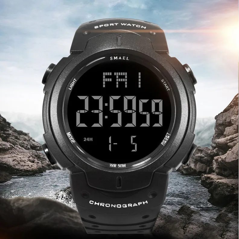 

Fashion Men Digital Watch LED Automatic date Waterproof Digital Military Sport Watches reloj digital hombre reloj hombre digital