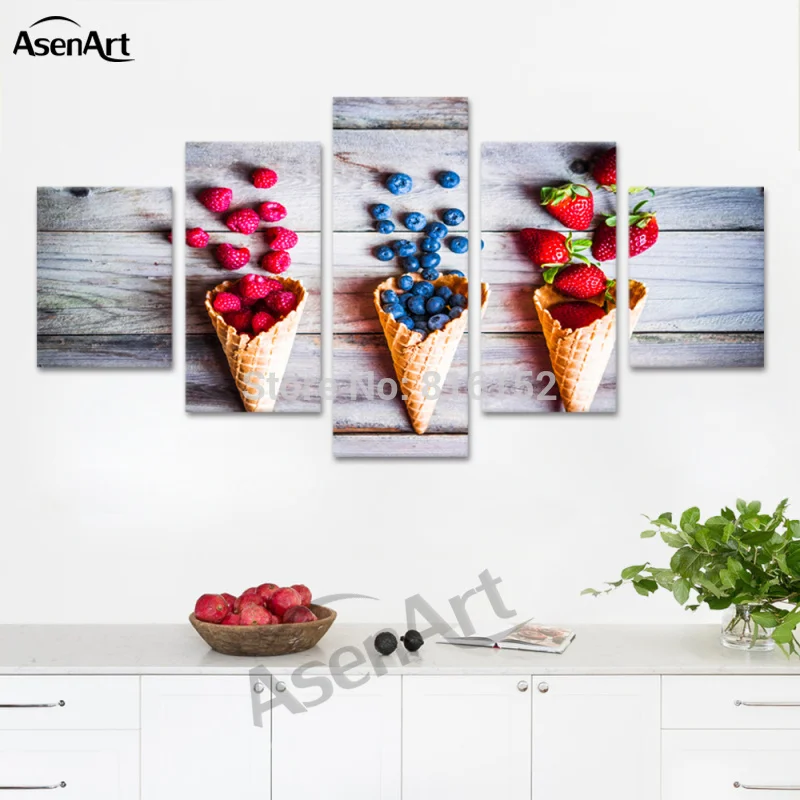 5 шт. настенные картины для мороженого летних продуктов|canvas prints|wall artwall art canvas prints |