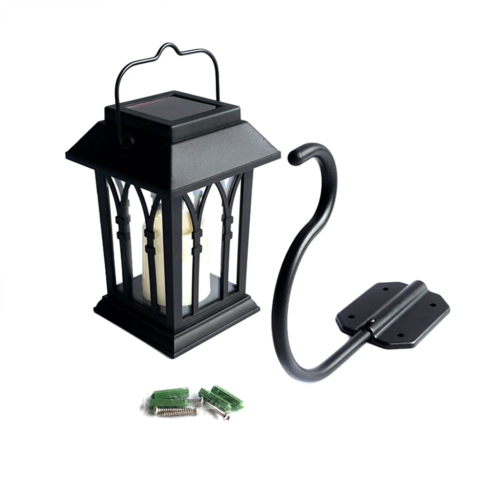 

Outdoor Solar Power LED Candle Light Yard Garden Decor Tree Palace Lantern Light Hanging Wall Lamp JA55