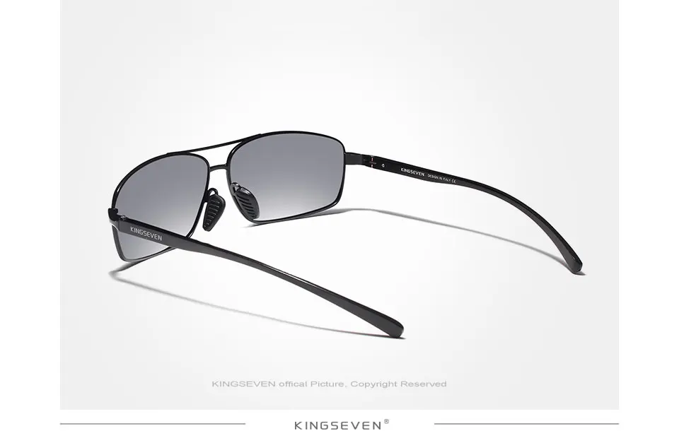 KINGSEVEN Men's Vintage Sunglasses Polarized Square Classic