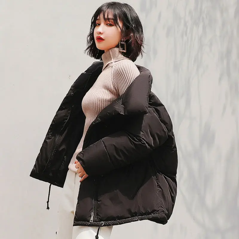 

Winter Jacket Women Down Cotton Coat Female Thicken Winter Jacket Women Parkas Warm Padded Jacket Casual Loose Overcoats Q1657