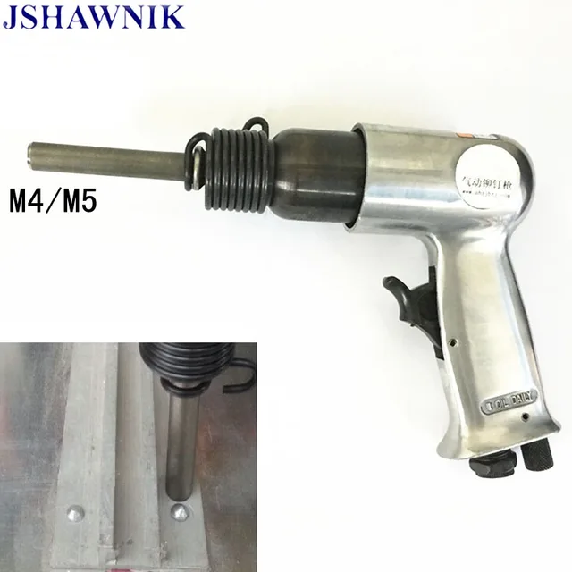 Pneumatic Solid Aluminum Rivet Gun Road Advertising Signs Rivet Hammer