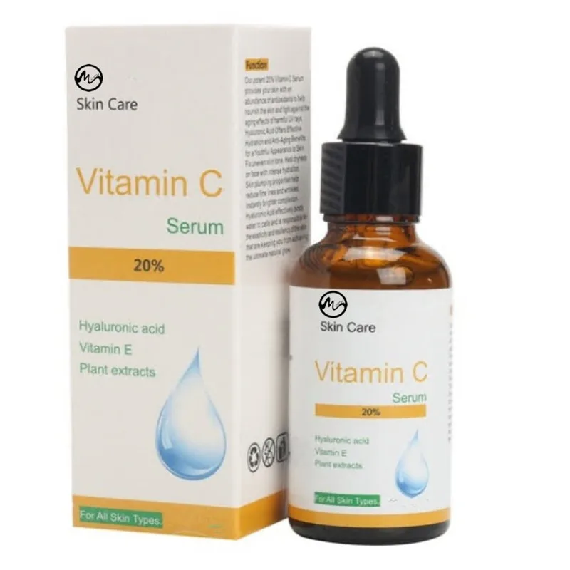 Minch чистый натуральный витамин C сыворотка 10 мл 20% Сыворотка для кожи лица Гиалуроновая кислота анти старение Отбеливание основа под макияж
