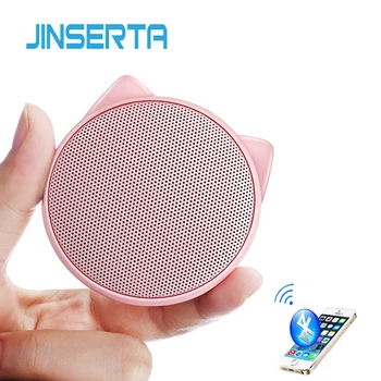 

JINSERTA Mini Cat Bluetooth Speaker Portable Wireless with Mic Handsfree Call Music Player for iPhone Samsung Smartphone