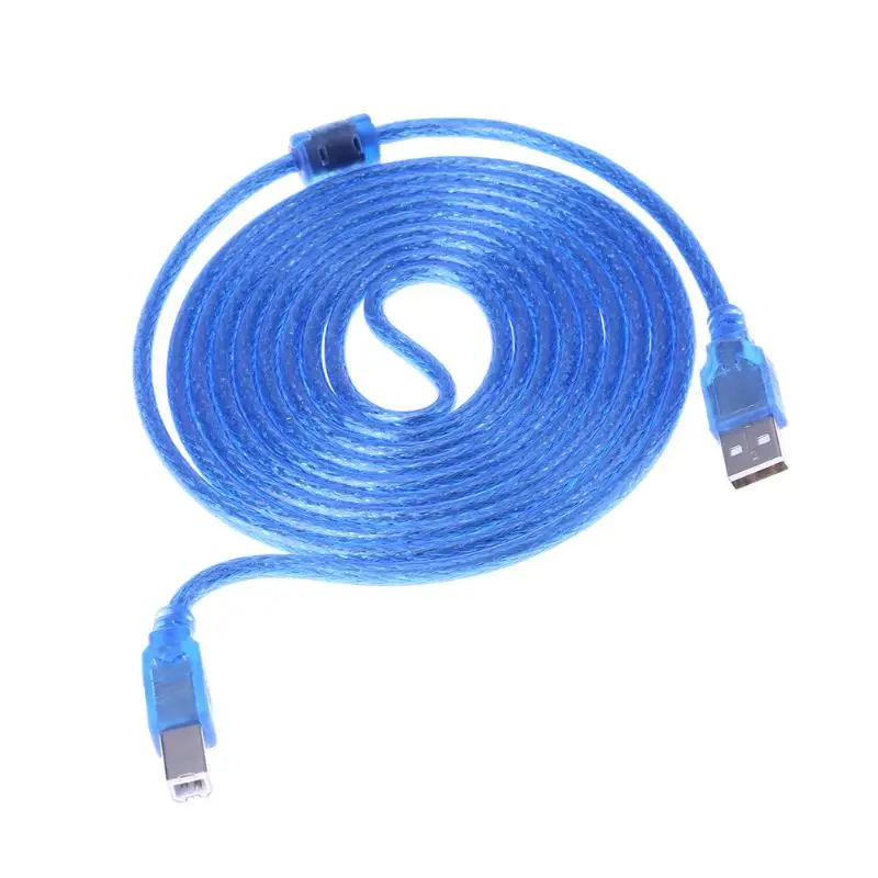 

3 Meters Length USB 2.0 Port Copper Extender Cable Copper Wire Blue Extension Cables Connectors with Shielding Magnet Ring