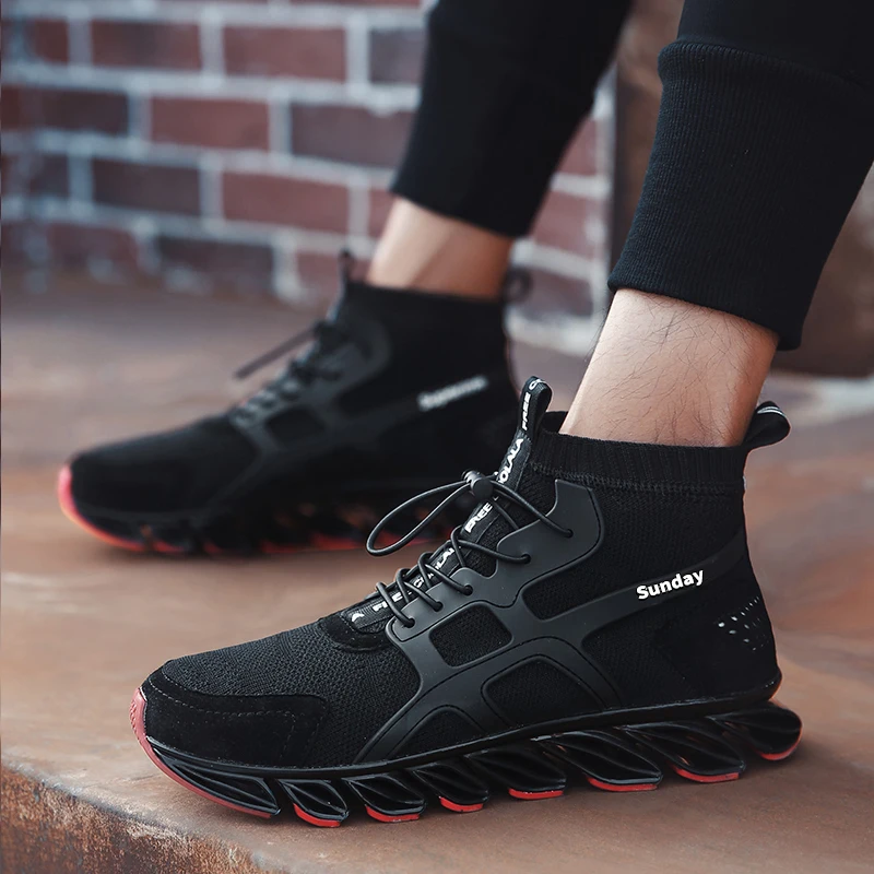 

Shoes men Sneakers Walking Shoes Flat Red black Shoes Men DB065