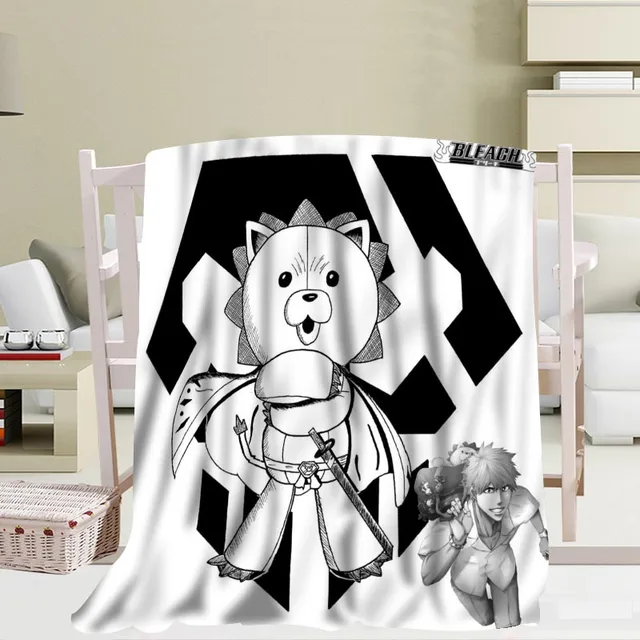 Custom BLEACH Blankets Travel Sofa Coral fleece fabric Blankets Soft