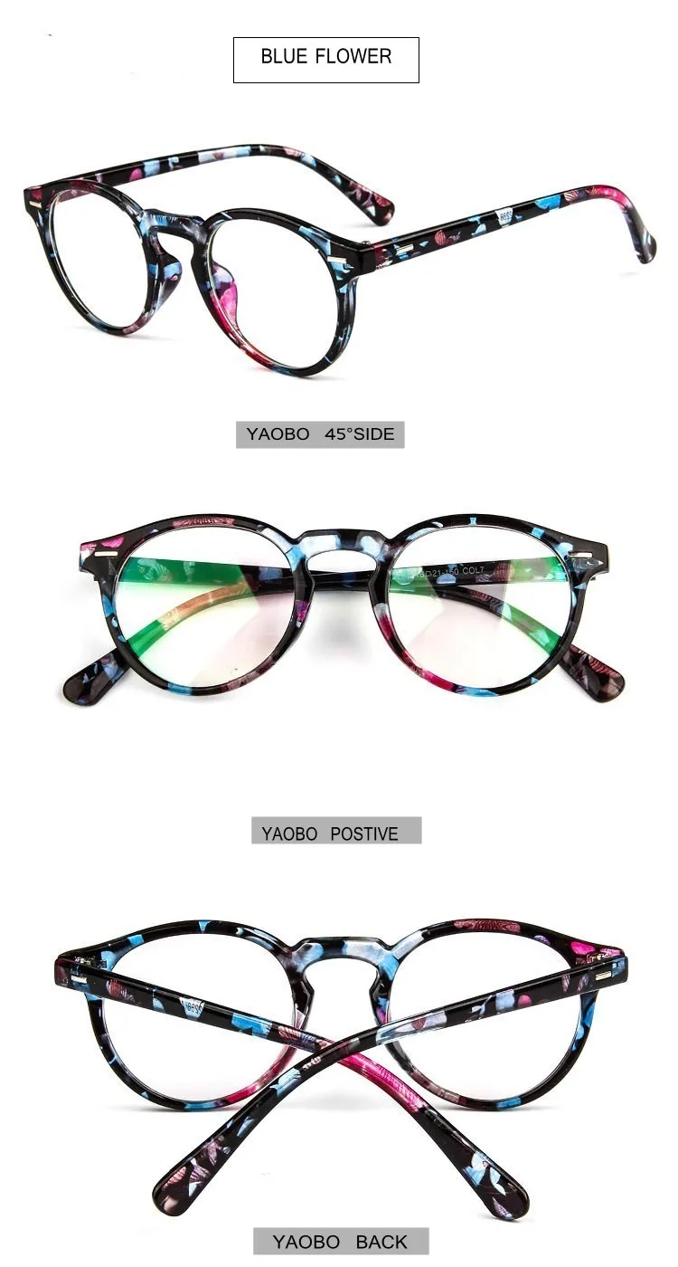 Очки Классические женские круглые оправы для очков брендовые дизайнерские модные мужские украшения для ногтей оптические очки поддельные очки