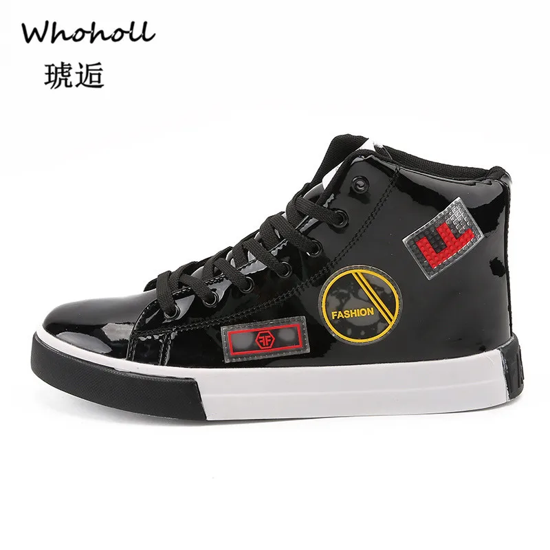 

Whoholl 2019 Spring New Men Casual Shoes Breathable Wear Resistant Shoes Comfortable Summer White Round Toe Lace Up Flat Shoes