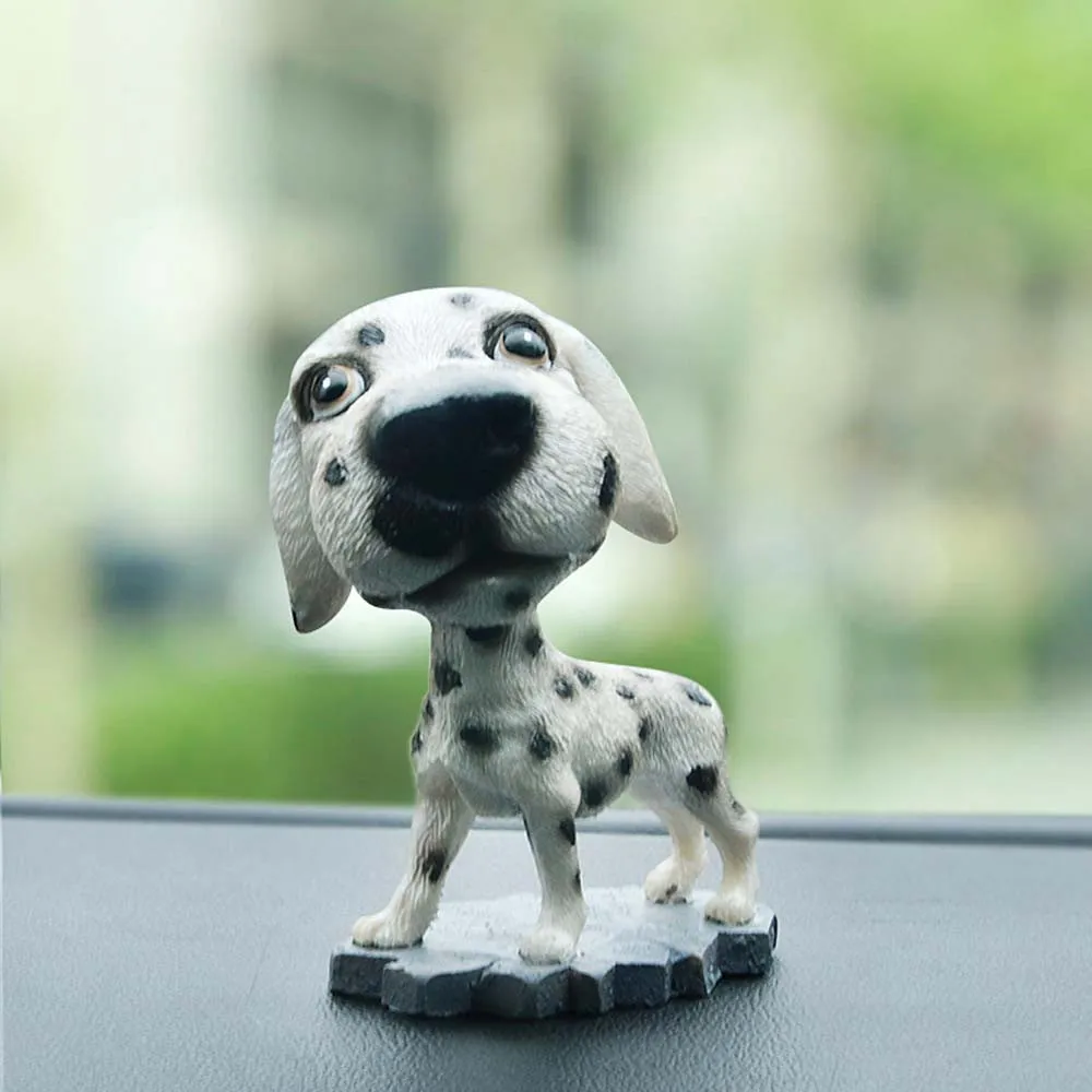 Животное качающийся анимированный поплавок Танцующая Игрушка Декор автомобиля кивая Смола щенок собака# bc