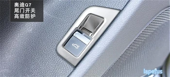 

Lapetus Rear Trunk Tailgate Door Handle Button Switch Frame Cover Trim 1 Pcs Fit For Audi Q7 2016 2017 2018 2019 ABS