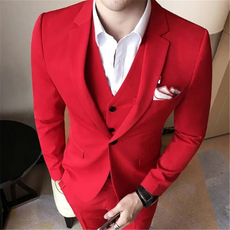 Blanc-Italien-Style-Smokings-de-Mari-Hommes-Costumes-2-Pi-ce-Veste-Pantalon-Cravate-de-mariage