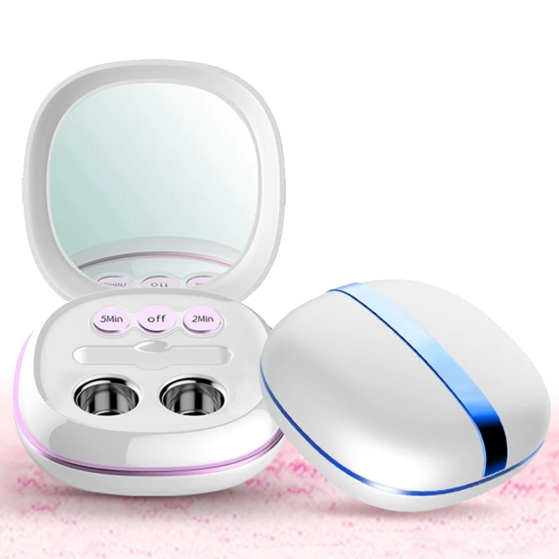 

Ultrasonic Contact Lens Cleaner Mini Portable Electronic Auto Washer Daily Care Fast Vibration Sonic Washing Travel Case