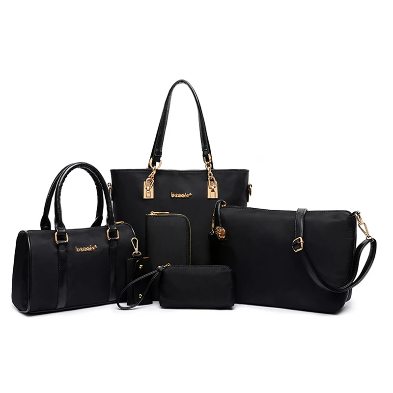 

6PCS/SET Leather Women Handbags Shoulder Crossbody Bag Purse Wallet Women Envelope Messenger Bags Female Composite Bag OR820724