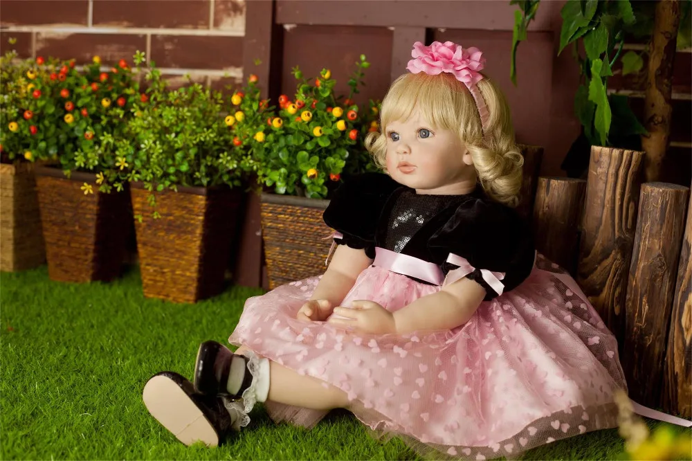 Npkколлекционная Высококачественная виниловая силиконовая кукла-реборн для новорожденных, кукла принцессы, подарок на день рождения, праздник, перед сном